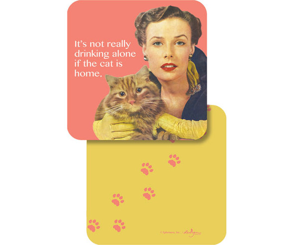 DESIGN DESIGN - The Cat is Home Paper Coasters (DESIGN74808545) 732296365166