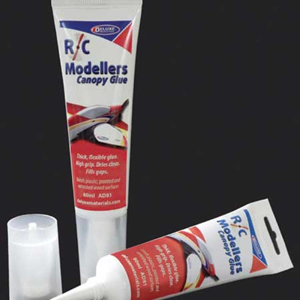 DELUXE MATERIALS - RC Modeller Glue Tube 80g (AD81) 5060243901590