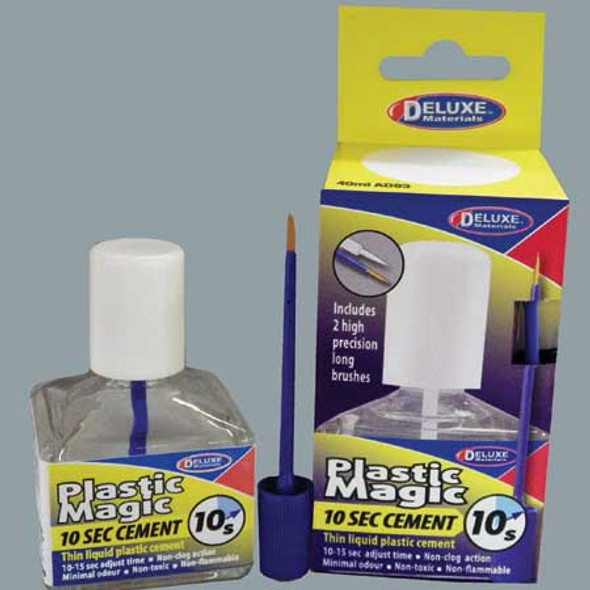 DELUXE MATERIALS - Plastic Magic 10 sec Cement Adhesive 40ml (AD83) 5060243901637