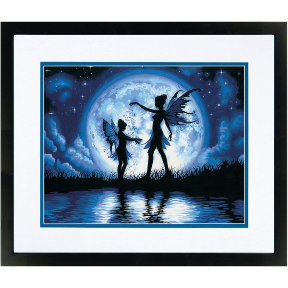 DIMENSIONS - Twilight Silhouette (Fairies) - Paint By Number Craft Kit (73-91671) 088677916718