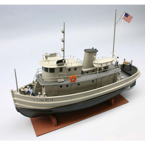 DUMAS - 1/48 Scale ST-74 U.S. Army Tug Boat, Wooden Model Kit (1256) 660141012562