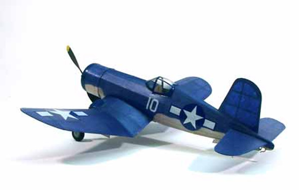 DUMAS - Corsair,17.5" Rubber Power, Balsa Wood Airplane Model Kit (213) 660141002136