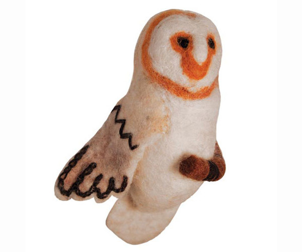 DZI HANDMADE DESIGNS - Barn Owl Woolie Ornament (DZI483030) 845964011118