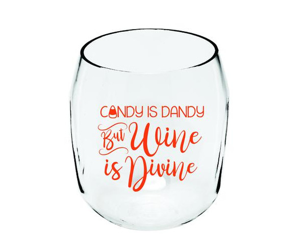 ZEE'S CREATIONS - Candy is Dandy Ever Drinkware Wine Tumbler (ED1001-CHW1) 817441018309