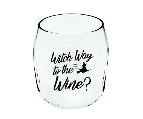 ZEE'S CREATIONS - Witch Way Ever Drinkware Wine Tumbler (ED1001-CHW2) 817441018316