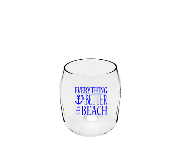 ZEE'S CREATIONS - Everything is Better at the Beach Ever Drinkware Wine Tumbler (ED1001-CS4) 817441017777