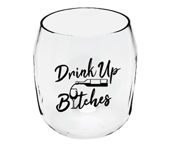ZEE'S CREATIONS - Drink Up Bitches EverDrinkware Wine Tumbler (ED1001-W8) 817441018460