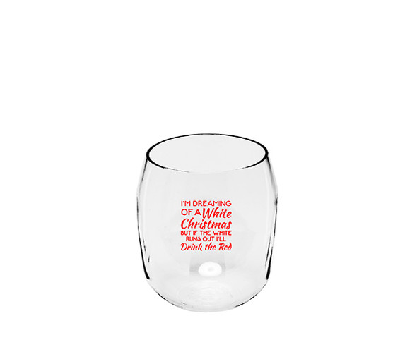 ZEE'S CREATIONS - White Christmas EverDrinkware Wine Tumbler (ED1001-XMW6) 817441017876