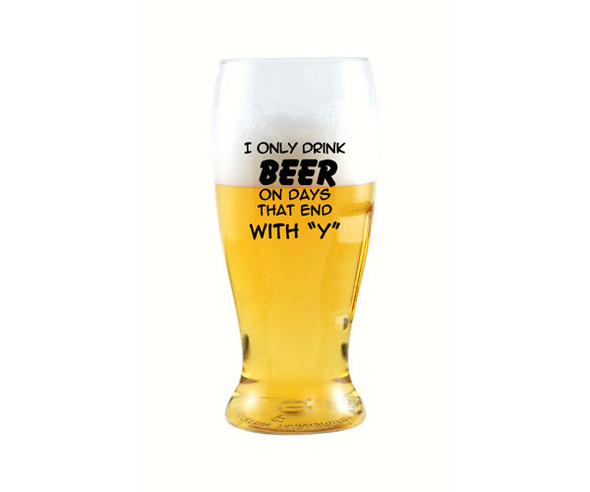 ZEE'S CREATIONS - I Only Drink Beer On Days EverDrinkware Beer Tumbler (ED1003-B1) 645194100312
