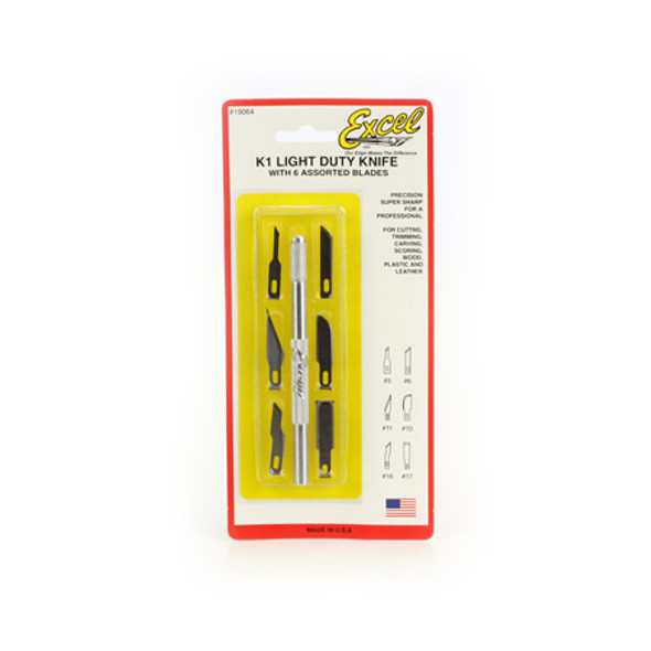 EXCEL - K1 Light Duty Knife with 6 Blades (19064) 098171190644