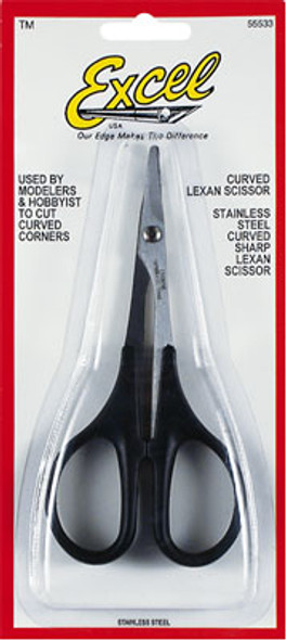 EXCEL - Lexan Curved Scissor,5 1/2" (55533) 098171555337