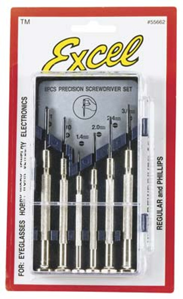 EXCEL - Jeweler Screwdriver Set (55662) 098171556624