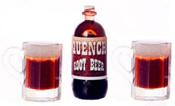 FARROW - 1 Inch Scale Dollhouse Miniature - Quench Root Beer Mug (FR11001) 726348110019