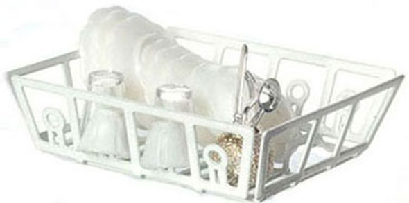 FARROW - 1 Inch Scale Dollhouse Miniature - Filled Dish Drainer (FR56012) 726348560128
