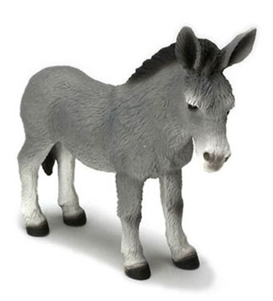 FALCON - 1 Inch Scale Dollhouse Miniature - Standing Donkey Gray (FCA1039GY)