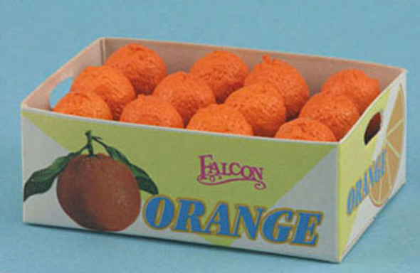 FALCON - Dollhouse Case Of Oranges 1" Scale Dollhouse Miniature FCA1513