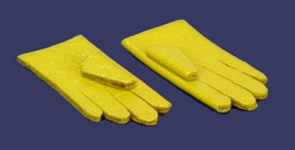 FALCON - Miniature Pair of Yellow Gloves for 1" Scale Dollhouse Miniature (FCA1770YW)