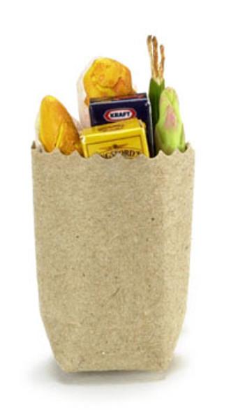 FALCON - 1 Inch Scale Dollhouse Miniature - Grocery Bag (FCA1840)