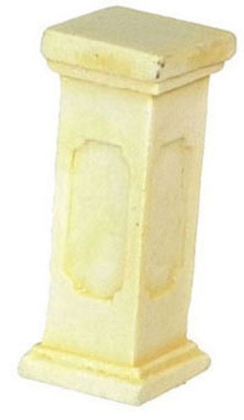 FALCON - Miniature 1/2 Scale:Pedestal- Ivory, 3Pc for 1/2" Scale Dollhouse Miniature (FCA2108IV)