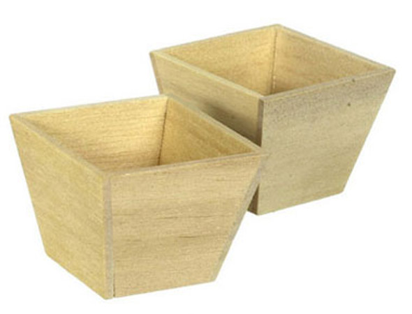 FALCON - Miniature Wood Box Large 2 pieces for 1" Scale Dollhouse Miniature (FCA2791LG)