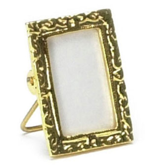 FALCON - Rectangular Picture Frame 24K Gold Plated 1" Scale Dollhouse Miniature FCA5