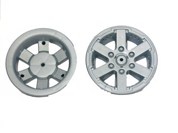 OakridgeStores.com | POWER WHEELS - 3800-8223 Silver Inner and Outer Front Rims for Jeep Hurricane
