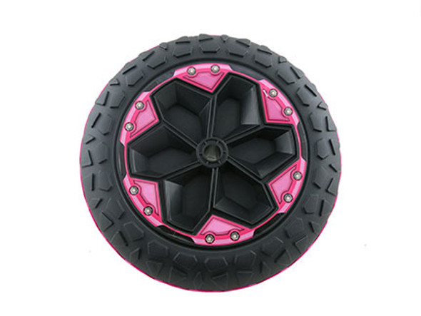 POWER WHEELS - 3900-4597 Pink and Black Wheel for Wild Thing Replacement Part
