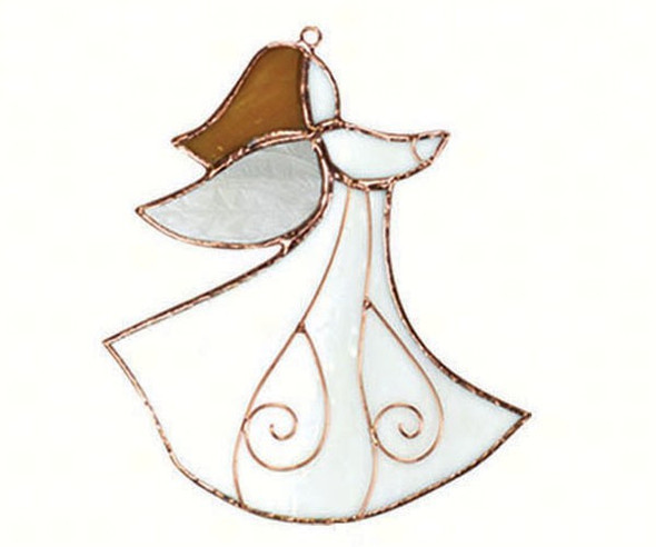 GIFT ESSENTIALS - Angel - Stained Glass Sun Catcher GE223 645194902237