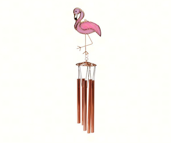 GIFT ESSENTIALS - Flamingo (Decorated Design) - Wind Chime / Suncatcher GE237 645194902374