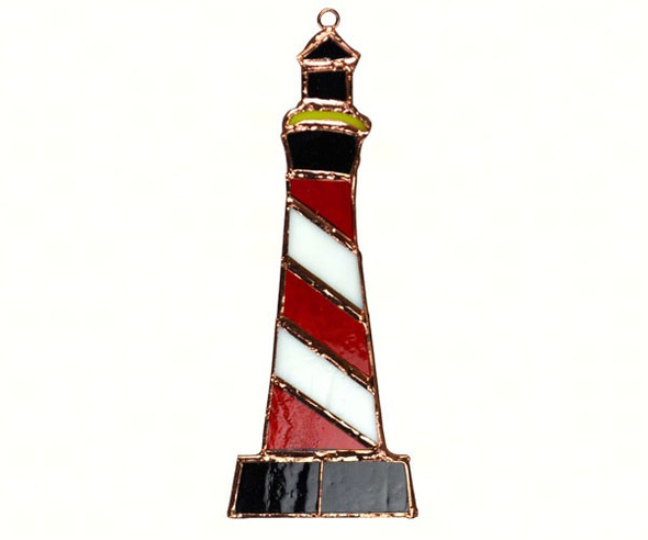 GIFT ESSENTIALS - Lighthouse - Stained Glass Sun Catcher GE238 645194902381