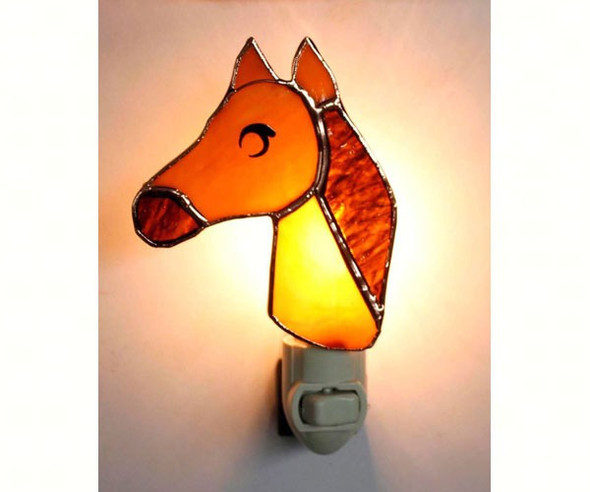 GIFT ESSENTIALS - Horse Stained Glass Nightlight GE261 645194902619
