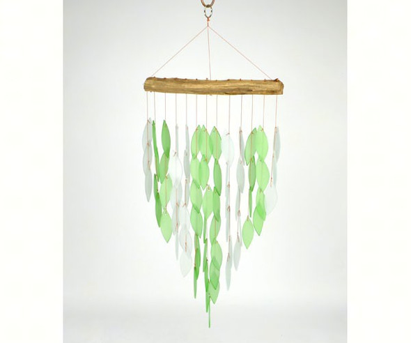 GIFT ESSENTIALS - Green Waterfall (Decorated Design) - Chimes GEBLUEG375 804414019258