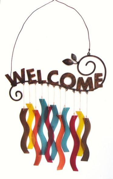 GIFT ESSENTIALS - Welcome Windchime GEBLUEG440 804414020308