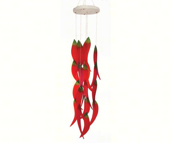 GIFT ESSENTIALS - Hot Chiles (Decorated Design) - Wind Chime GEBLUEG447 804414020377