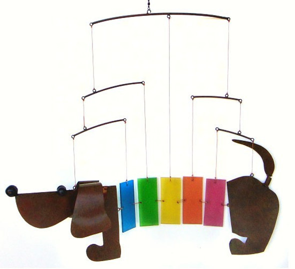 GIFT ESSENTIALS - Rainbow Dachsie Mobile GEBLUEG478 804414020759