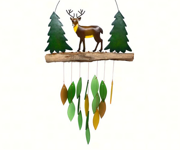 GIFT ESSENTIALS - Deer (Decorated Design) - Wind Chime GEBLUEG522 804414905223