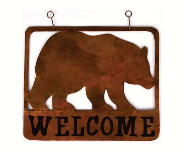 GIFT ESSENTIALS - Bear Rustic Welcome Sign GEBLUEG528 804414905285