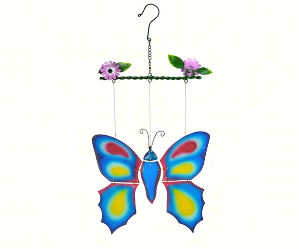 GIFT ESSENTIALS - Blue Butterfly Spinning Sun Catcher GEBLUEG539 804414915390