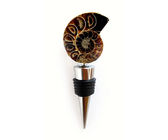 ZEE'S CREATIONS - Ammonite Half-Cut Bottle Stopper (GS4001) 817441017272