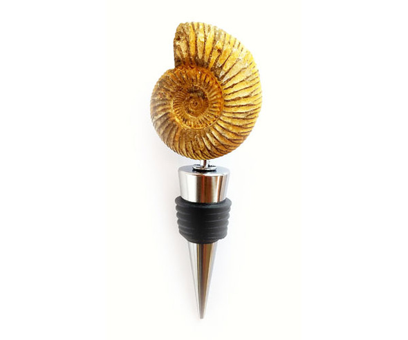 ZEE'S CREATIONS - Ammonite Rustic Bottle Stopper (GS4008) 817441017340