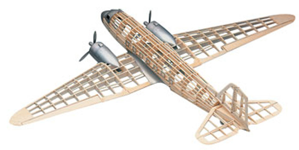 GUILLOWS - Douglas DC-3 Balsa Wood Airplane Model Kit (804) 072365008045