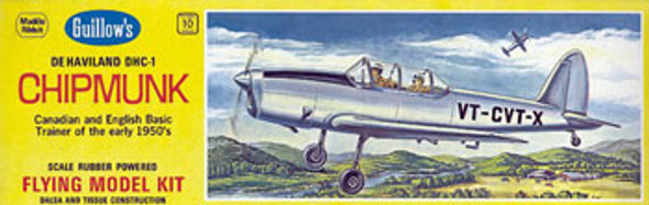 GUILLOWS - deHavilland DHC-1 Chipmunk Balsa Wood Airplane Model Kit (903) 072365009035