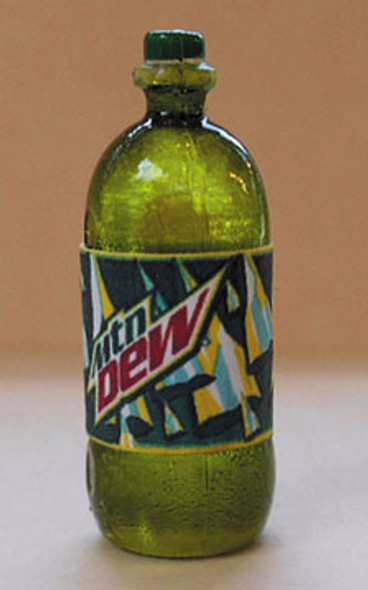 HUDSON RIVER - 1" Scale Dollhouse Miniature - Mountain Dew, 2 Liter Bottle (43007)