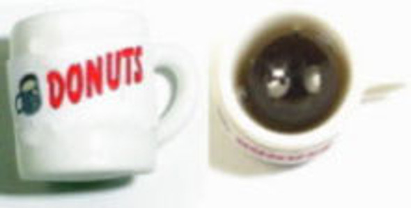 HUDSON RIVER - 1 Inch Scale Dollhouse Miniature - Donut Mug Of Coffee Filled (HR54218)