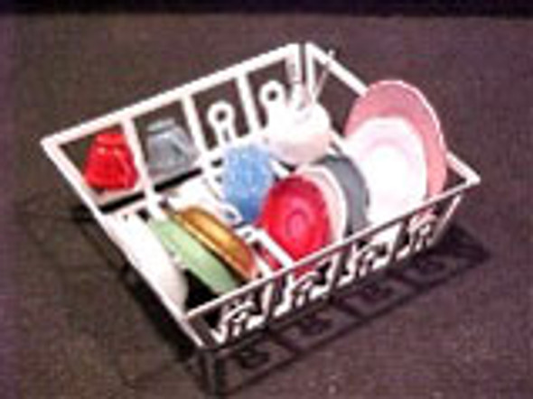 HUDSON RIVER - 1 Inch Scale Dollhouse Miniature - Filled Dish Drainer (HR56012)