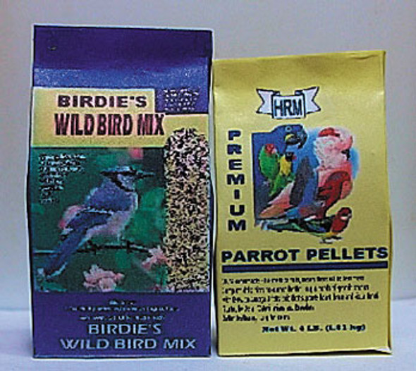 HUDSON RIVER - 1" Scale Dollhouse Miniature - Bird Food Set-Wild Bird Seed, Parrot Pellets (56055)
