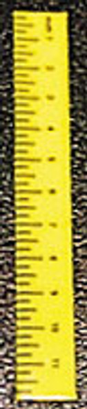 HUDSON RIVER - 1" Scale Dollhouse Miniature - Ruler-Yellow, Set of 6 (57010Y)