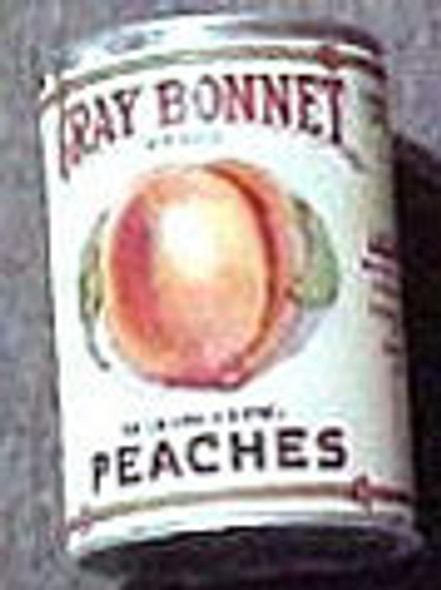 HUDSON RIVER - 1 Inch Scale Dollhouse Miniature - Gray Bonnet Peaches (2lb Can) (HR57116)