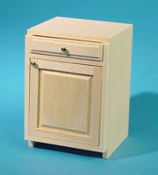 HOUSEWORKS - 1 Inch Scale Dollhouse Miniature Kitchen Furniture - 2 Inch Base Cabinet 1 Drawer 1 Door Kit (HW13402) 022931134029