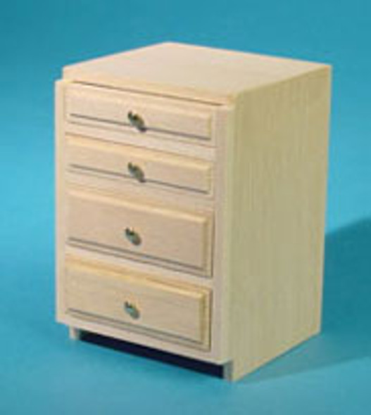 HOUSEWORKS - 1 Inch Scale Dollhouse Miniature Kitchen Furniture - 2 Inch Base Cabinet 4 Drawer Kit (HW13405) 022931134050